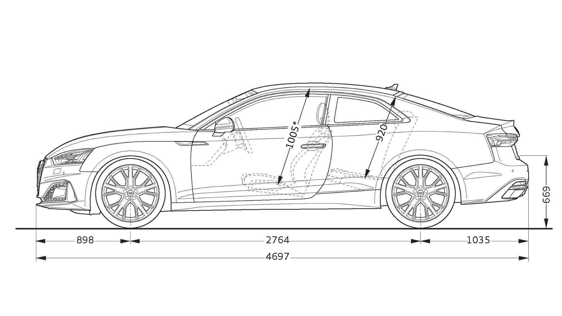 Seitenansicht A5 Coupé