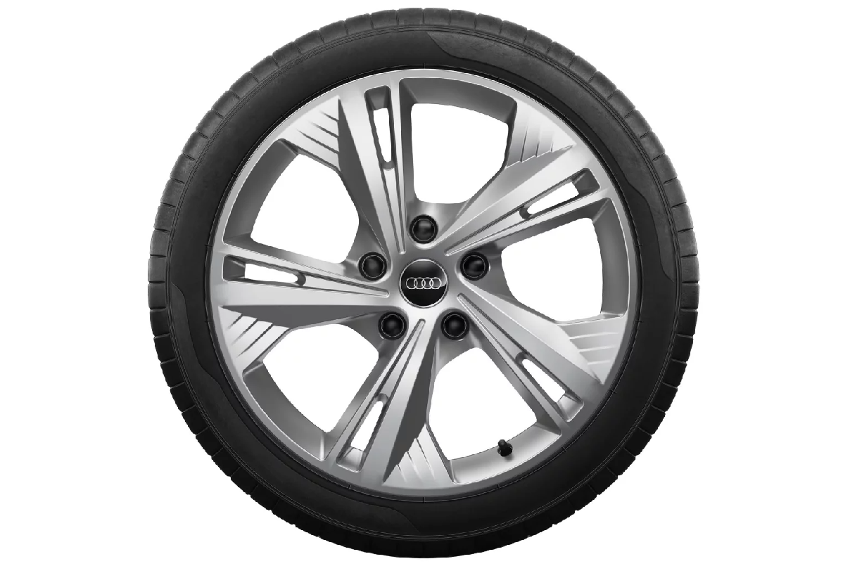Audi Q6 Winterkomplettrad 5-Doppelarm-Flag-Design Silber 19 Zoll
