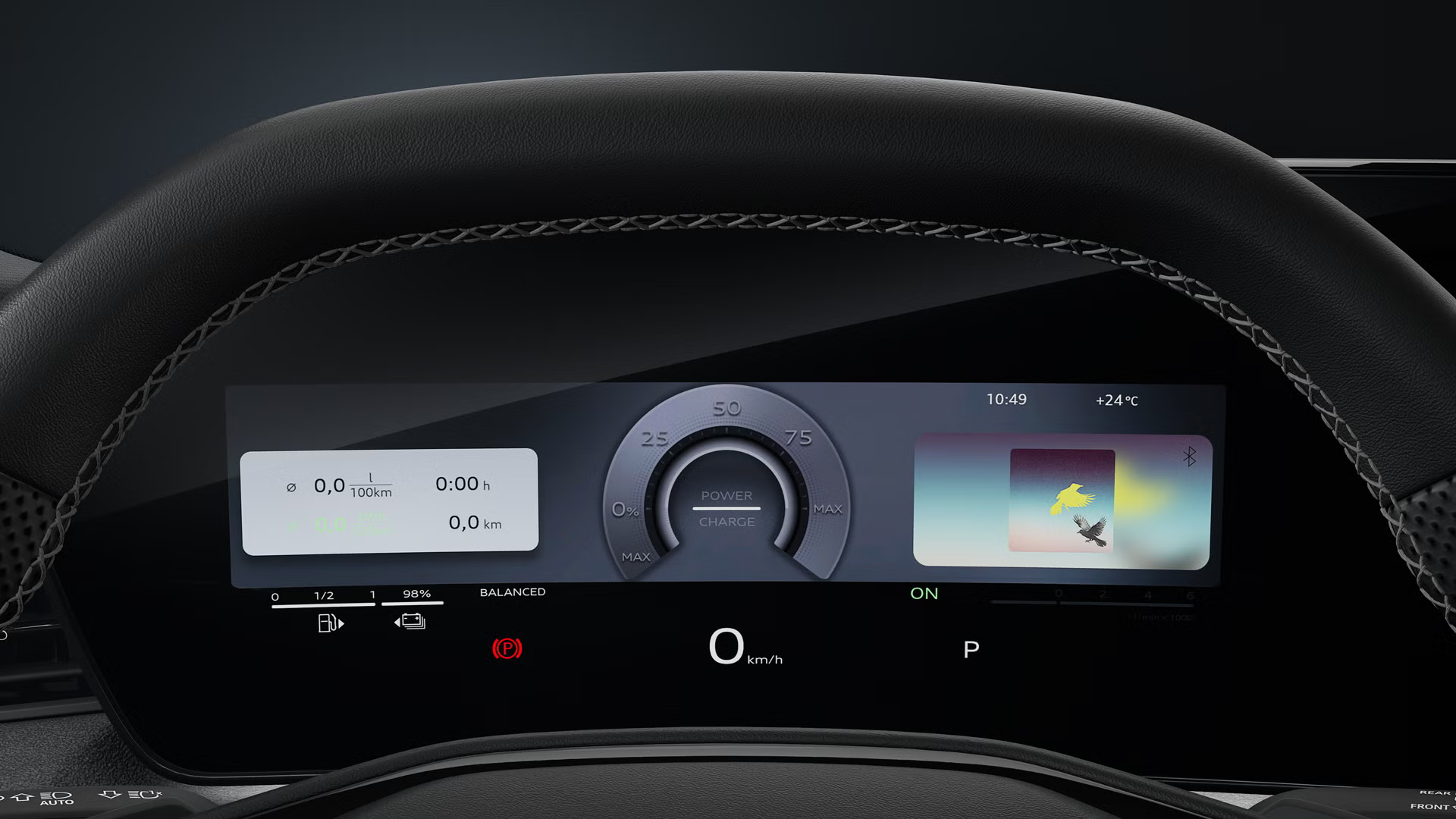 Nahaufnahme des Audi virtual cockpit plus.