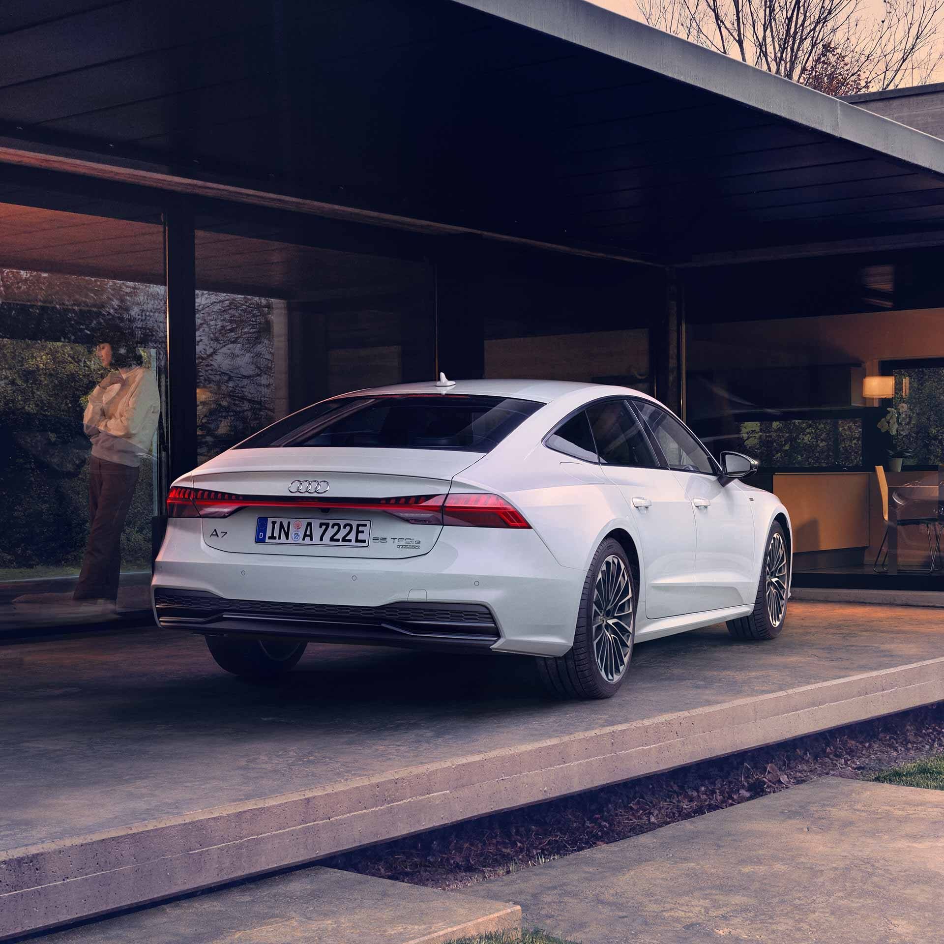 Heckansicht Audi A7 Sportback TFSI e