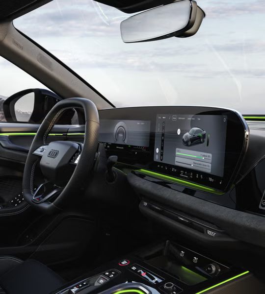 Cockpit in der Audi A6 Limousine e-hybrid