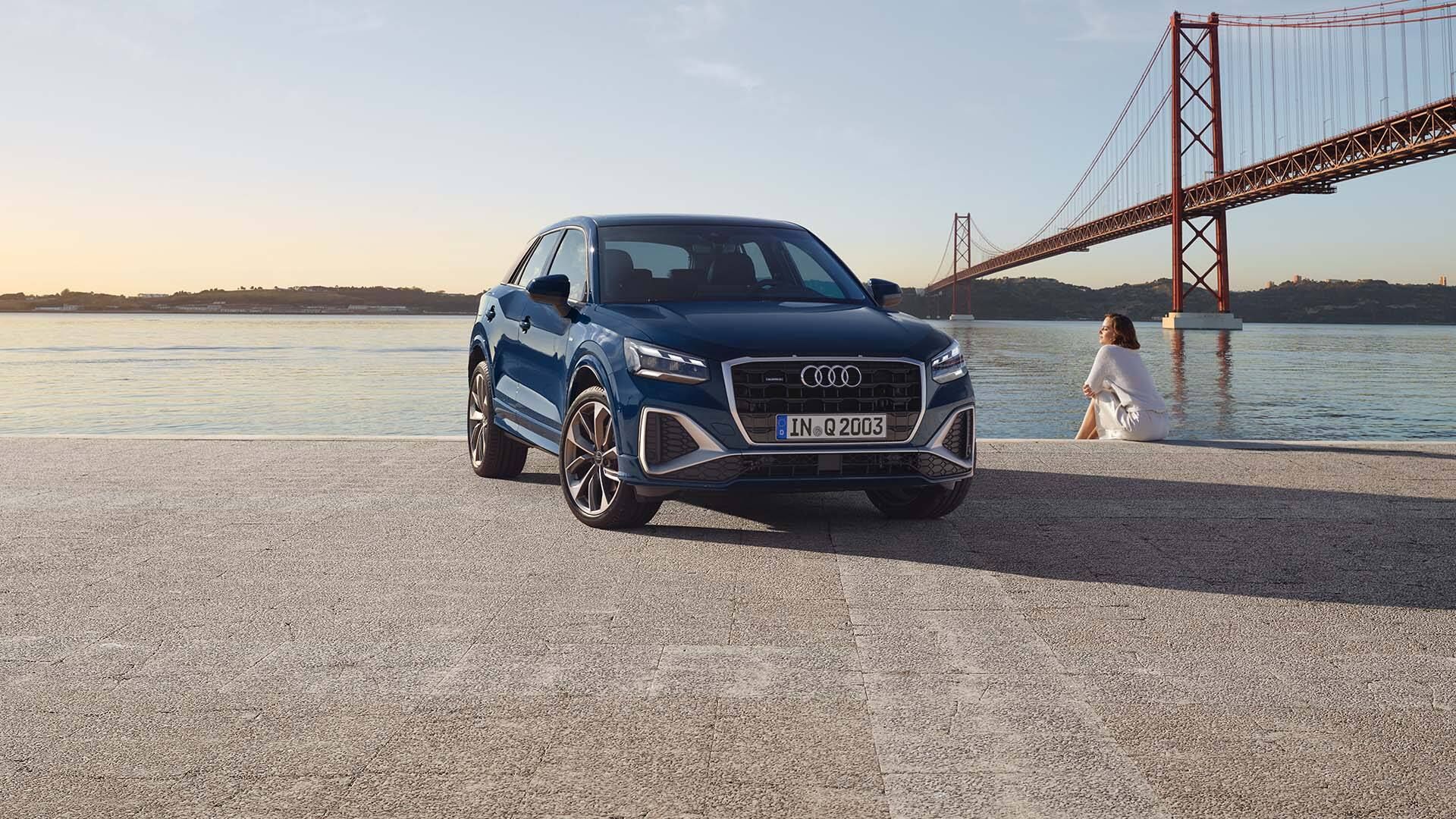 Frontale Seitenansicht Audi Q2