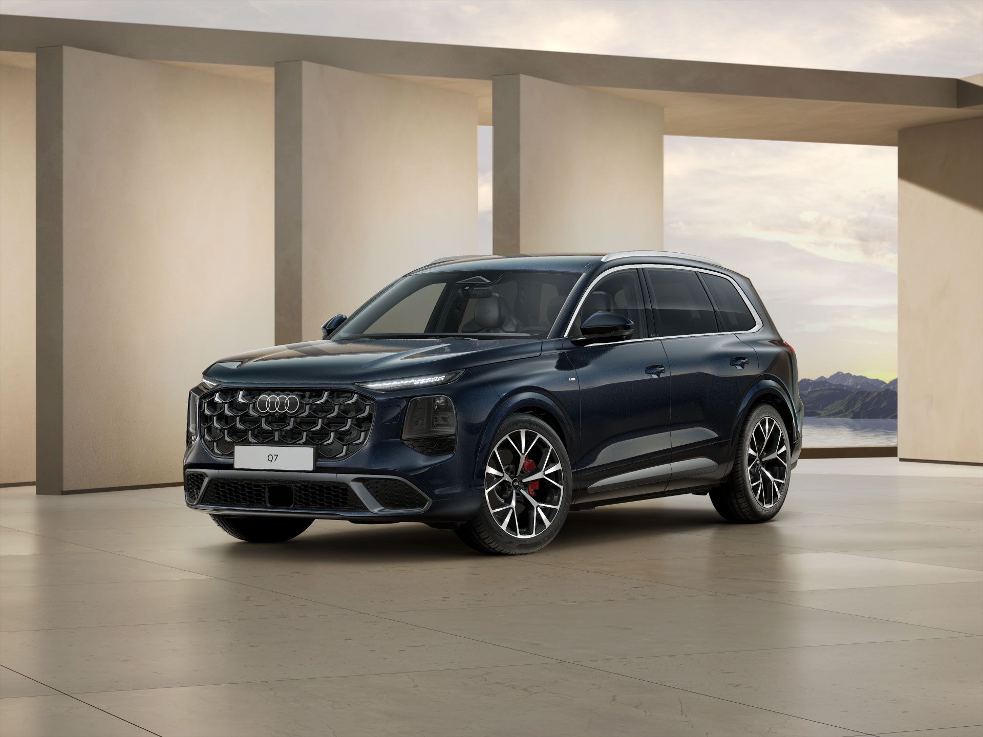 Frontale Ansicht der Audi Q7 Signature Edition 