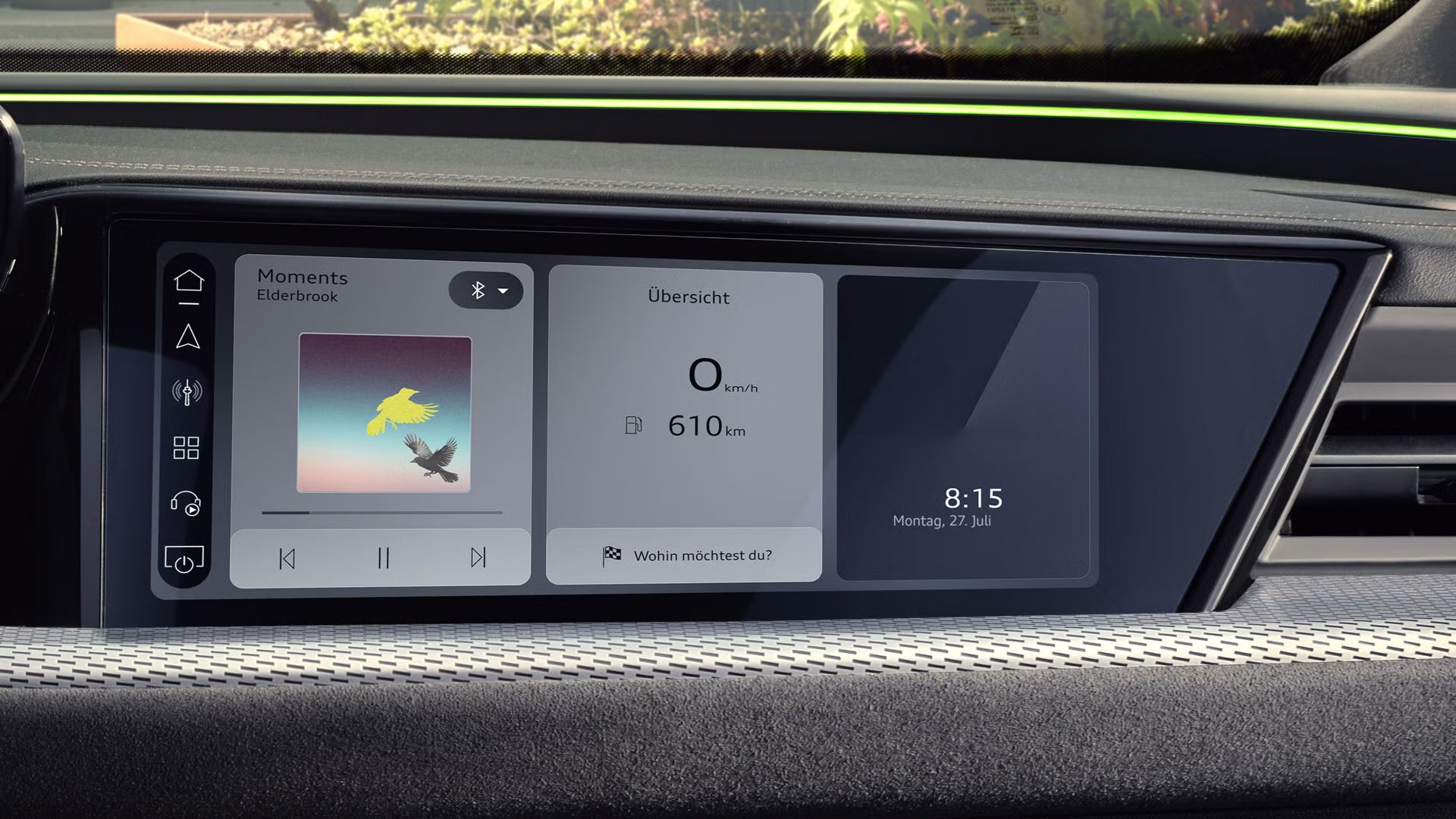 Nahaufnahme des MMI Beifahrerdisplays im Audi Q5