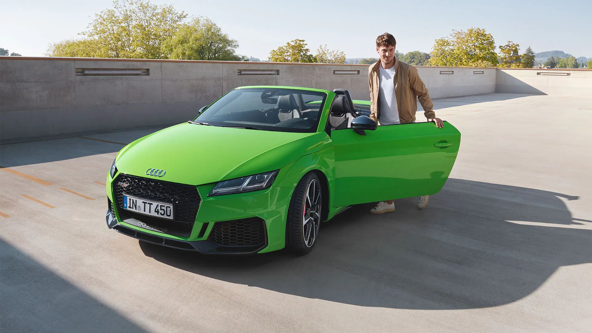 Seitliche Frontansicht TT RS Roadster