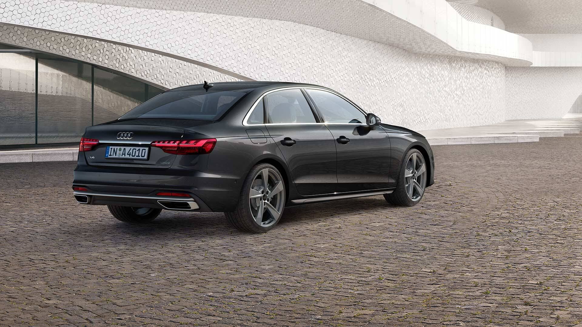 Heck Seitenansicht Audi A4 Limousine