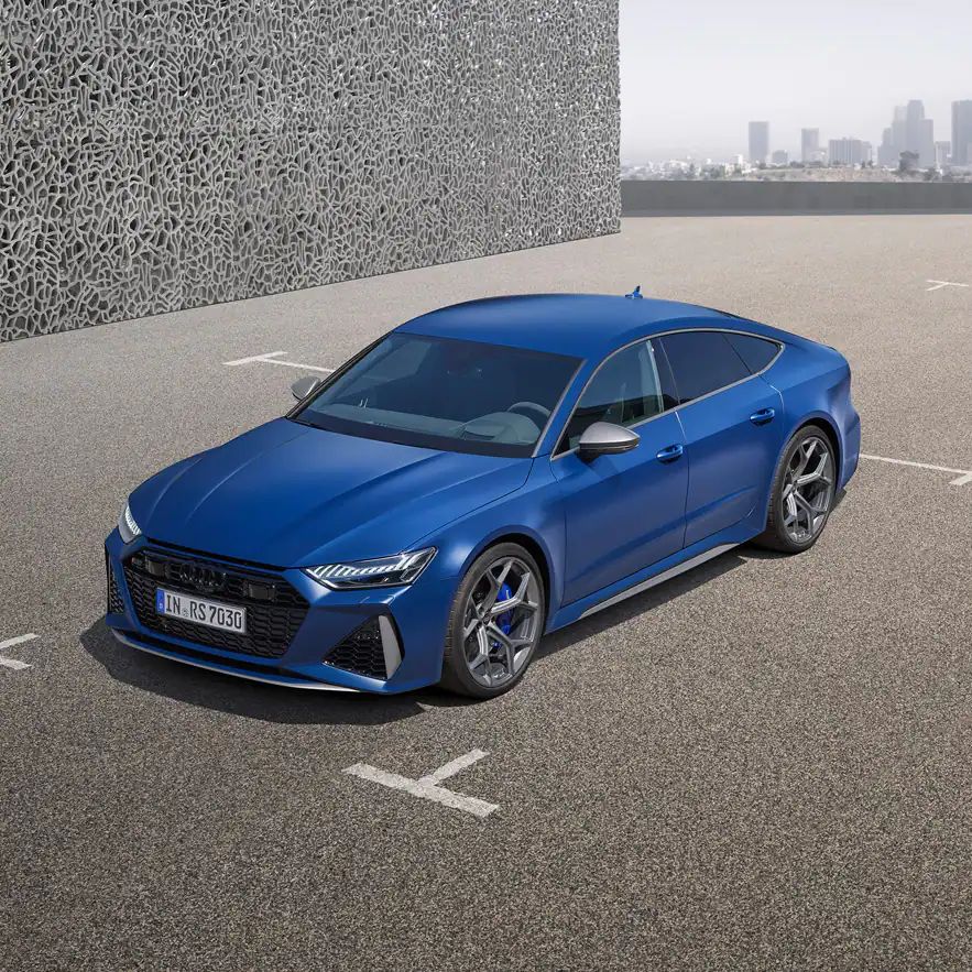 Dynamische Seitenansicht Audi RS 7 Sportback