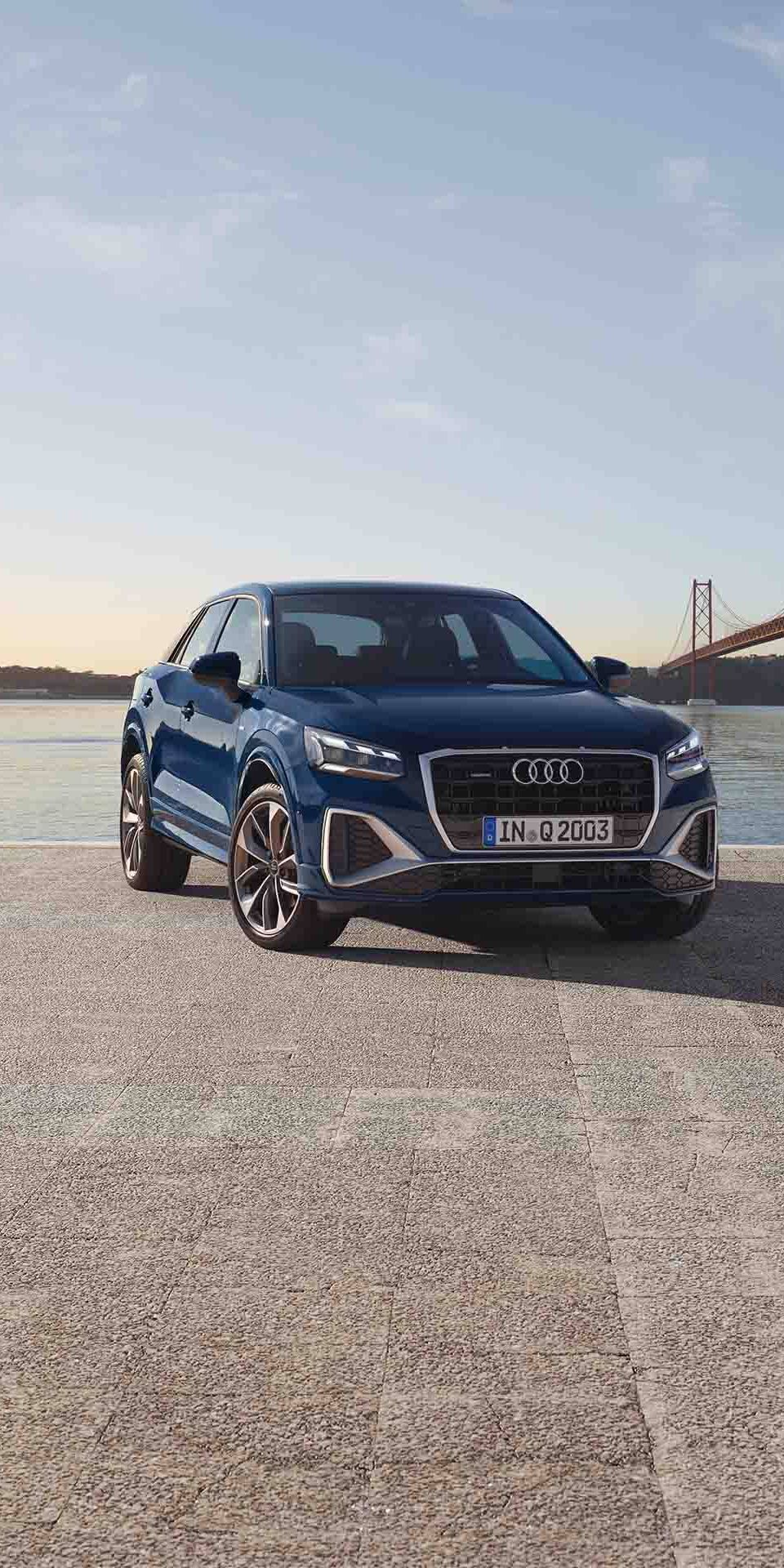 Frontale Seitenansicht Audi Q2