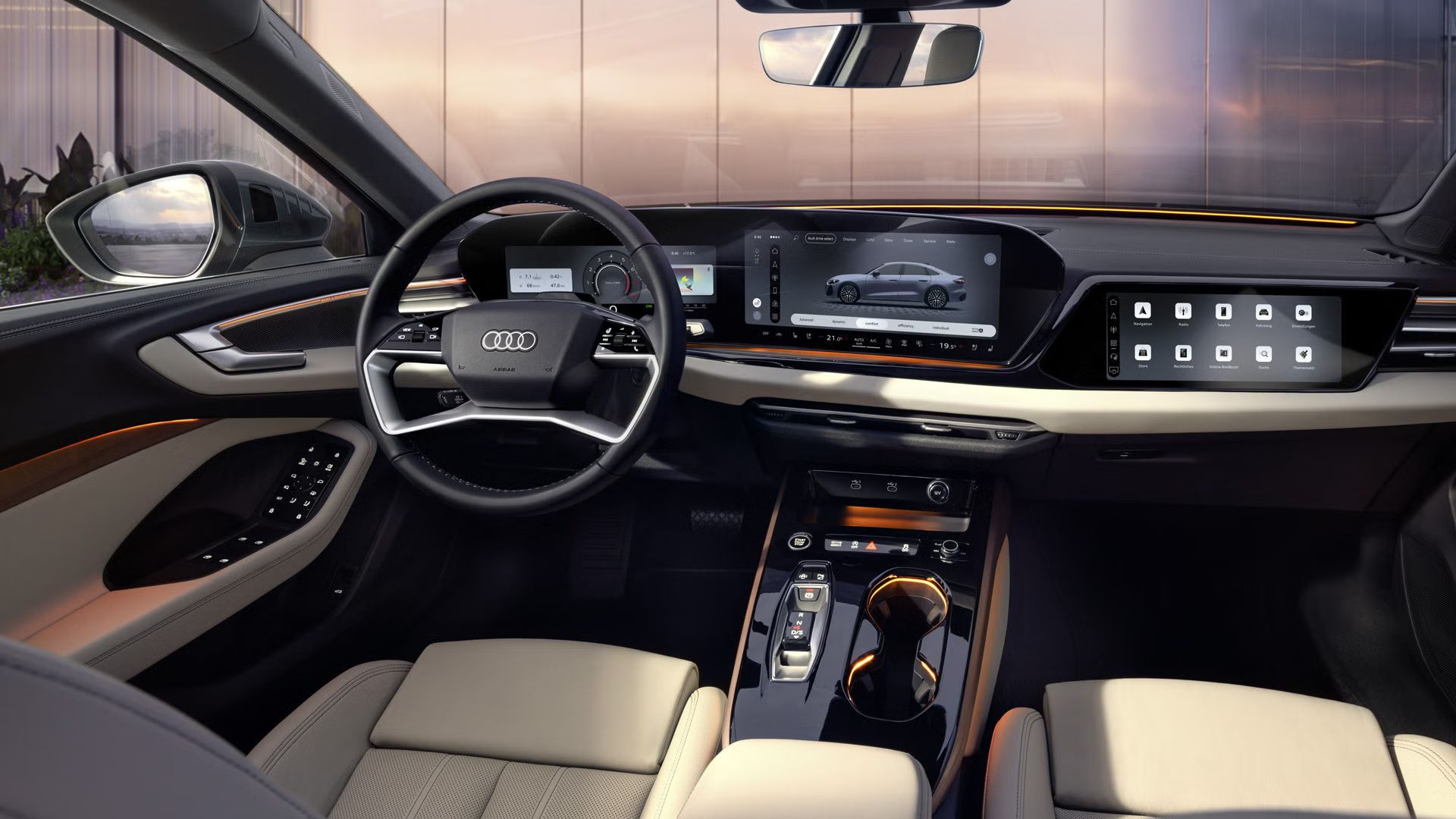 Interieur der Audi A5 Limousine