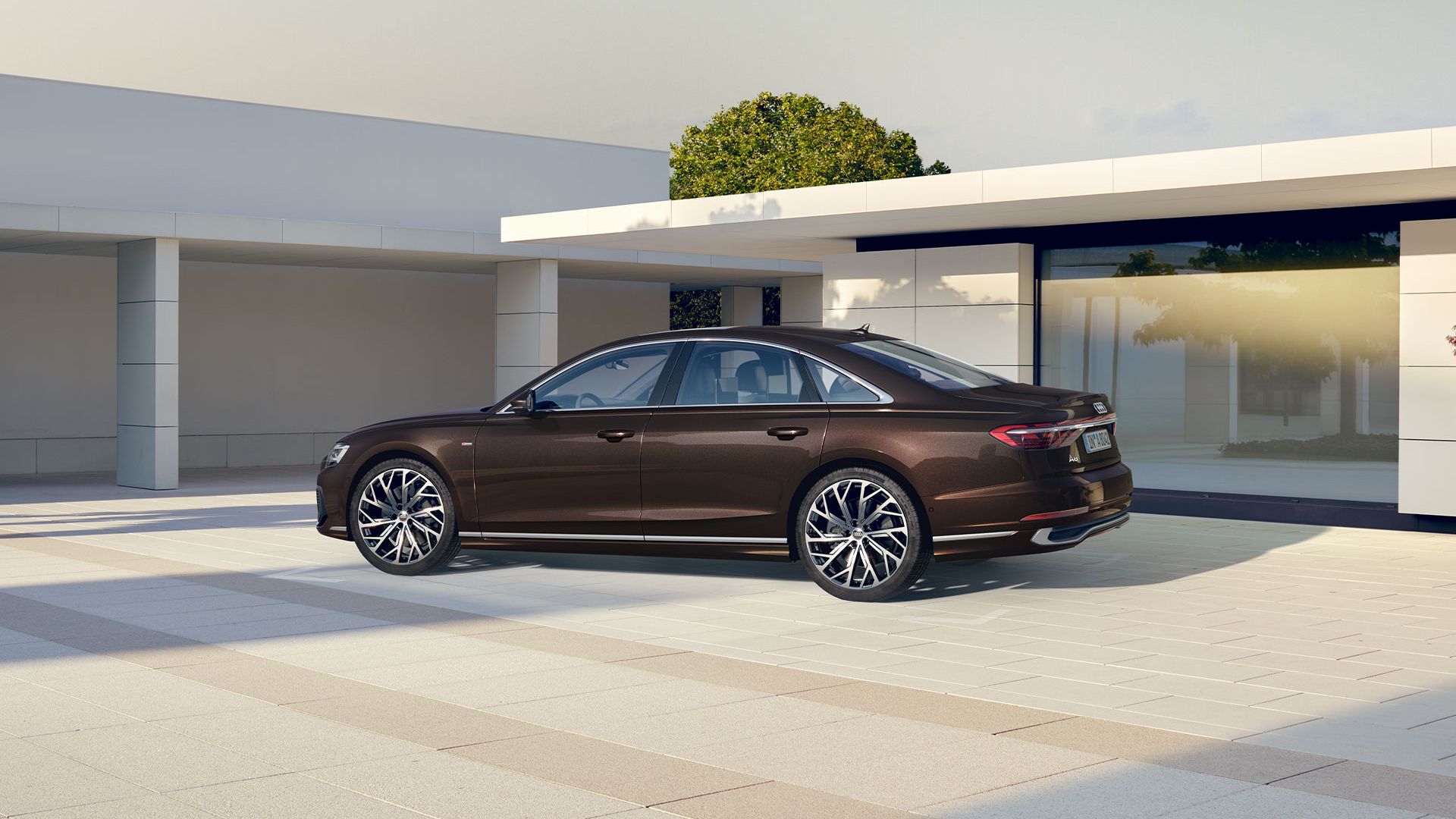 Seitenansicht eines Audi A8