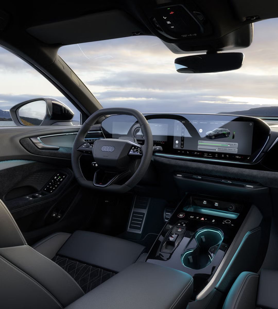 Cockpit im Audi A5 Avant e-hybrid