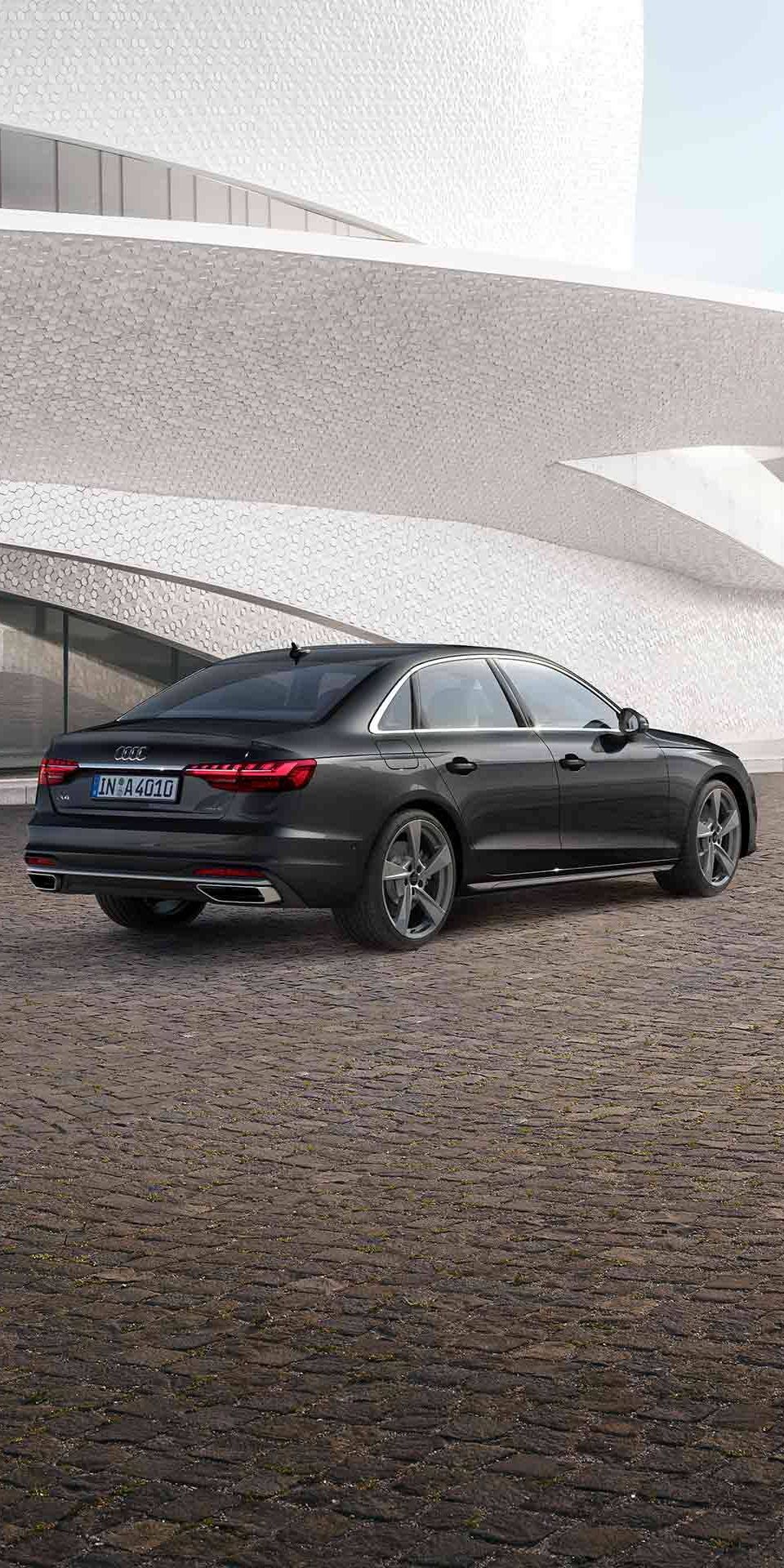 Heck Seitenansicht Audi A4 Limousine