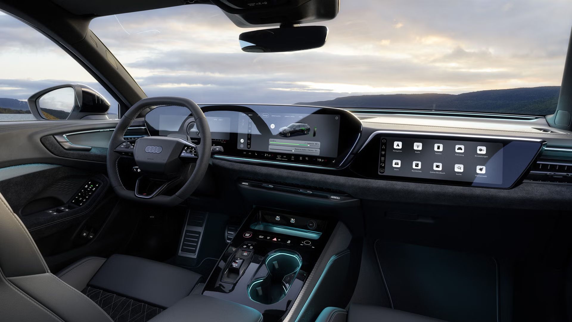 Cockpit im Audi A5 Avant e-hybrid