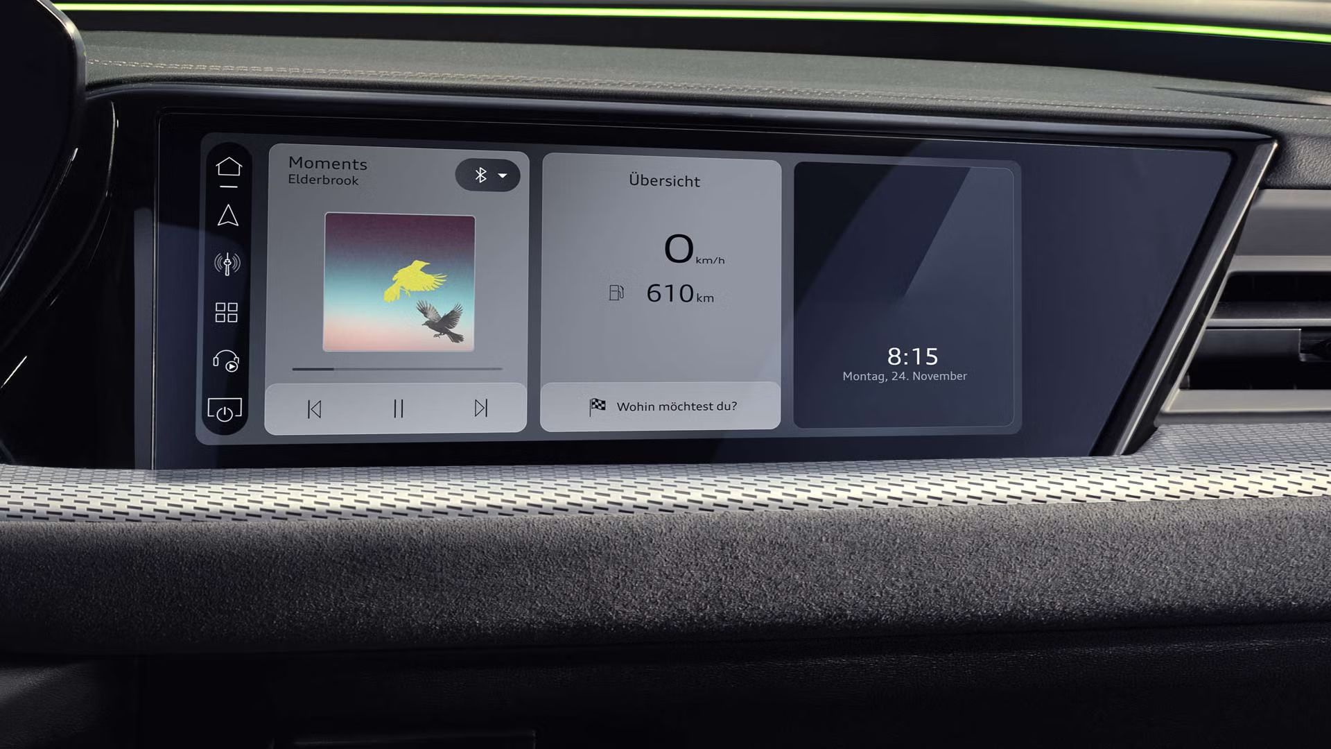 Nahaufnahme des MMI Beifahrerdisplays im Audi Q5