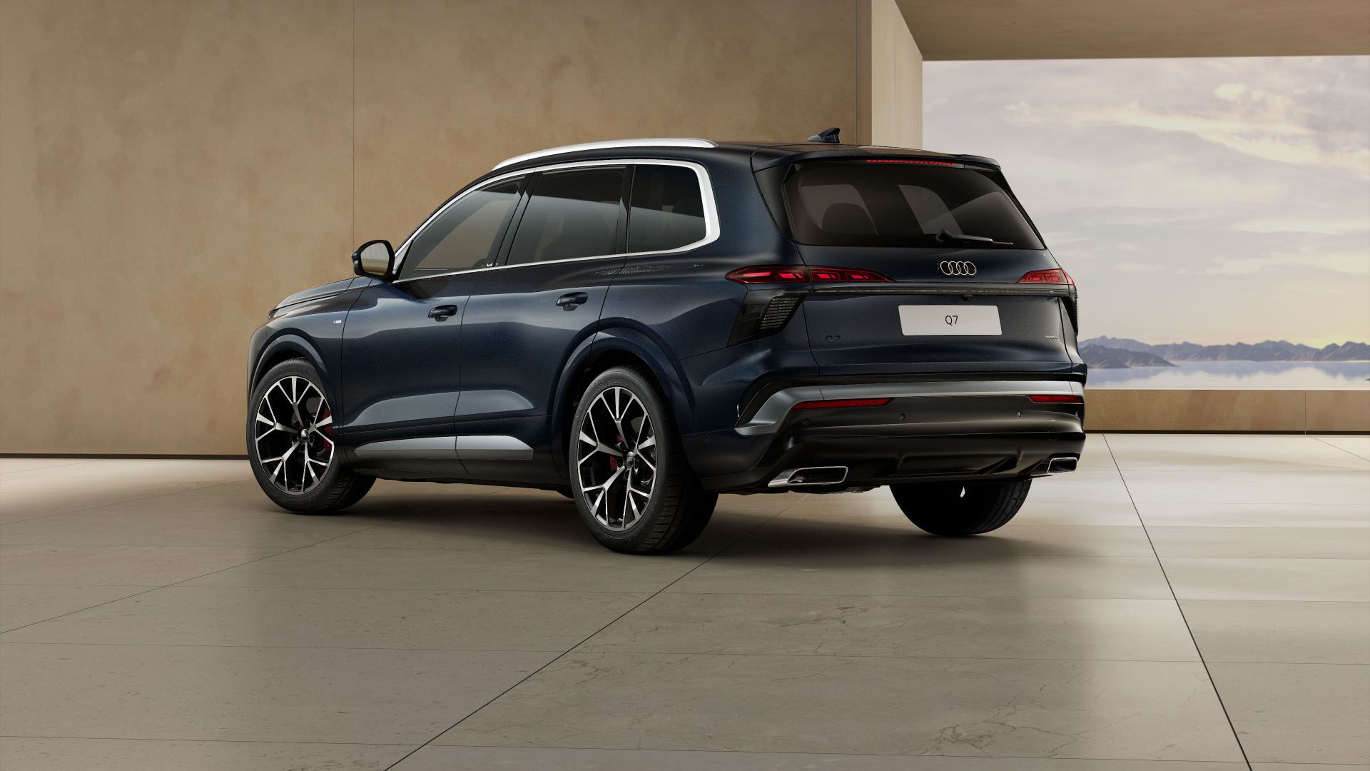 Heckansicht des Audi Q7 Signature