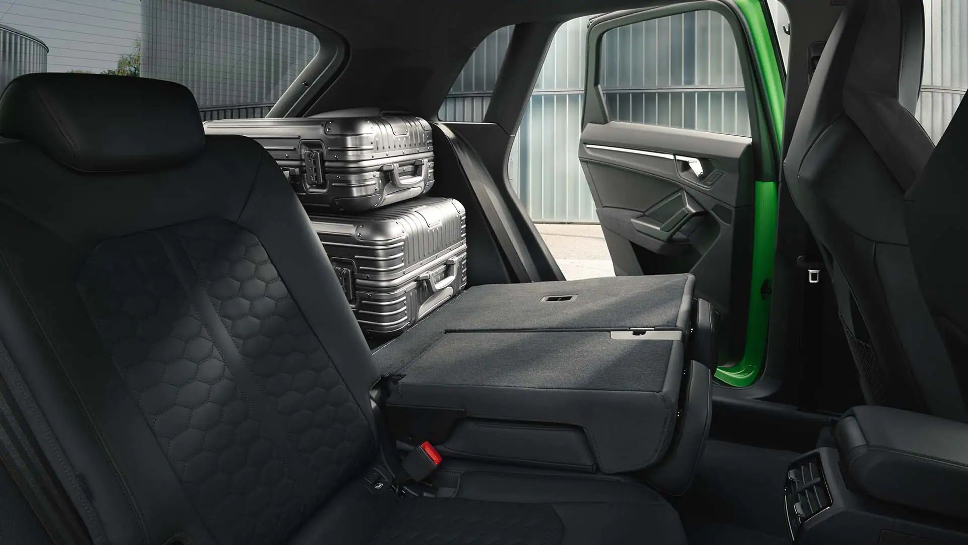 Rückbank Ansicht des Audi RS Q3