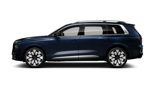 Audi Q9 blau Seitenansicht