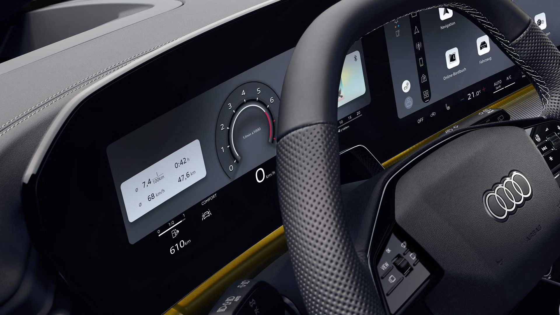  Detailansicht des Audi virtual cockpit plus