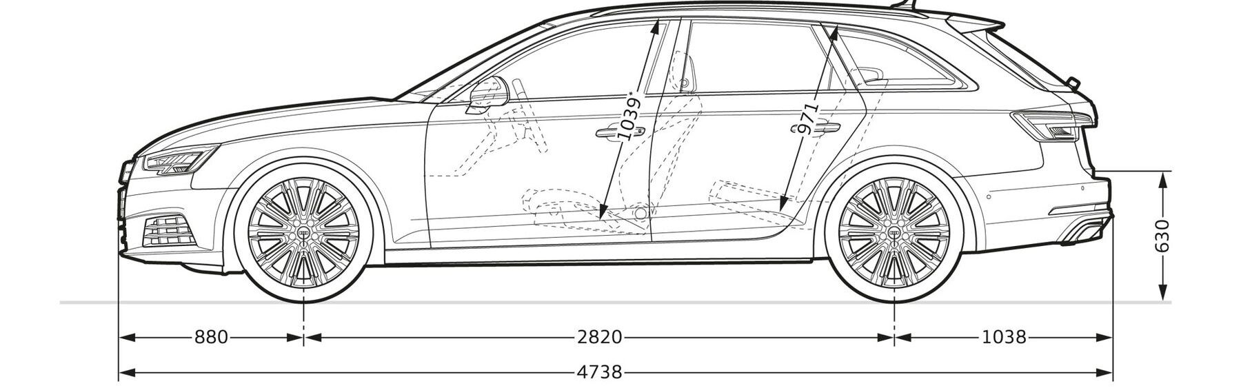 Abmessungen Audi A4 Avant