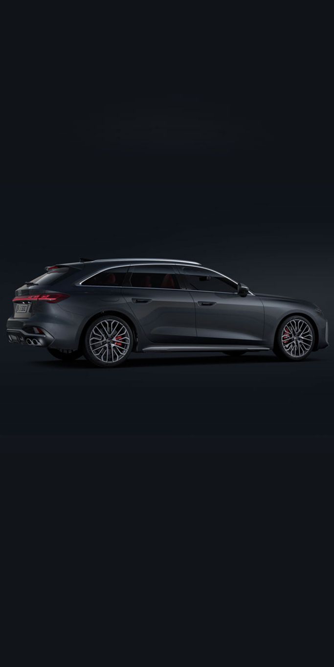 S5 Avant vor dunklem Hintergrund