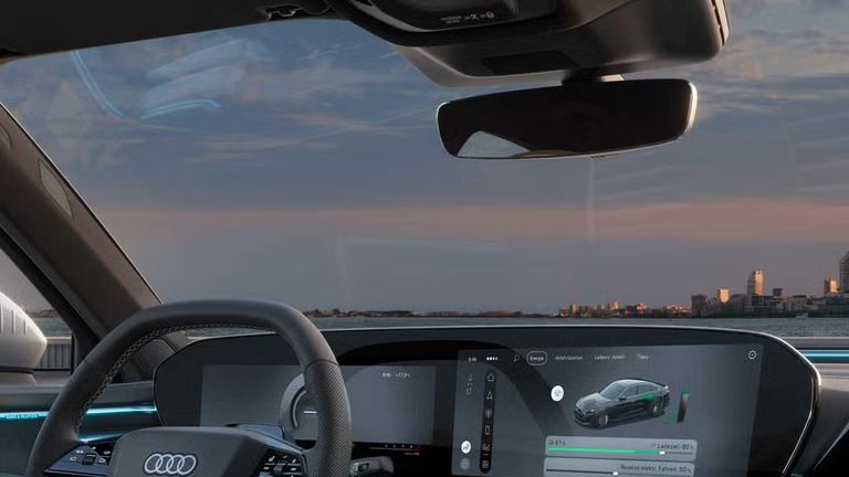 Cockpit in der Audi A5 Limousine e-hybrid