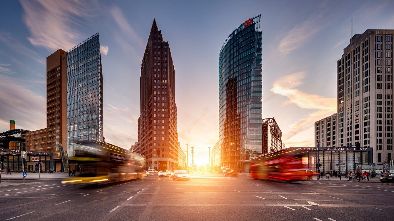Ansicht vom Bahnhof Potsdamer Platz