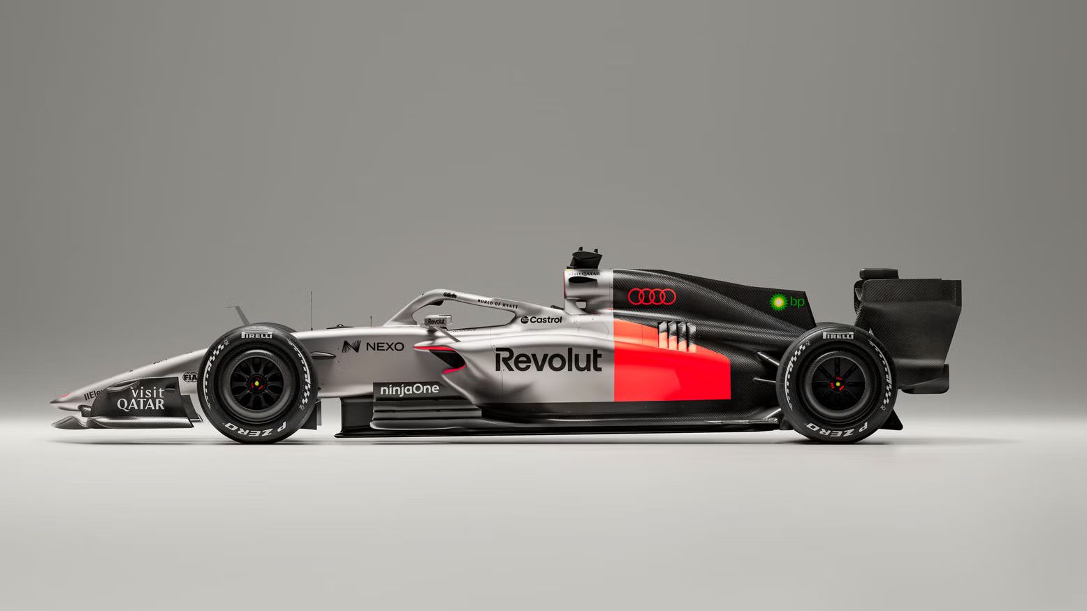 Seitenansicht des Audi R26.