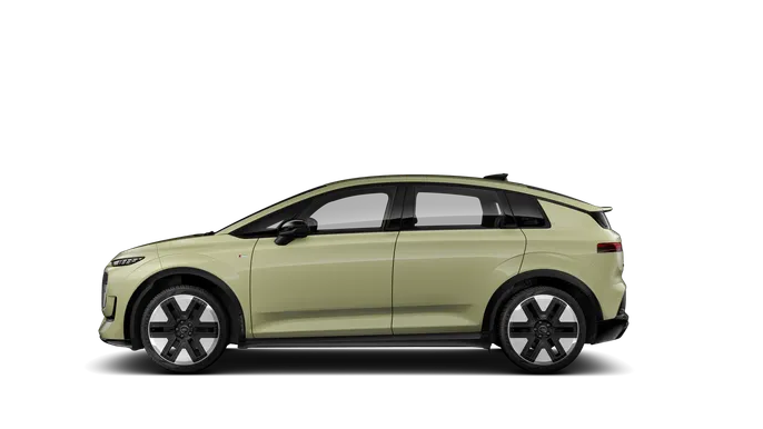 Audi A2 e-tron pistaziengrün Seitenansicht